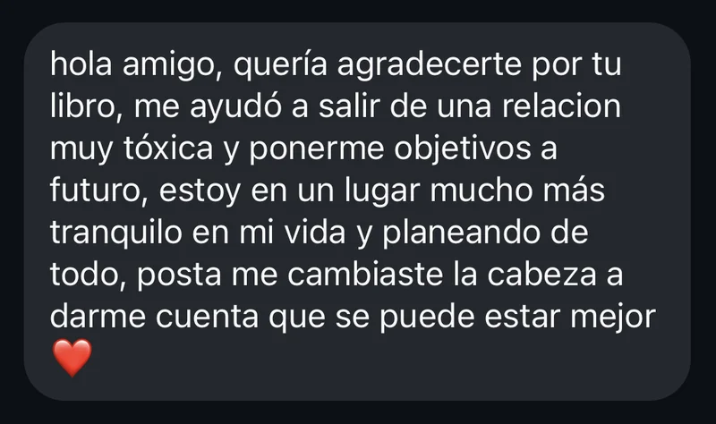 Mensaje de un lector